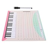 Utilisation durable : sa construction robuste garantit une aux enseignants et aux musiciens, en préservant l’aspect neuf de ce bloc-notes lors de son utilisation comme tableau blanc, tableau noir effaçable ou tableau blanc d’apprentissage effaçable à sec