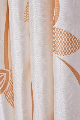 Image of Premium Curtains for Living Room & Bedroom | 5ft Long Window Parda| Heavy Fabric | Designer Drapes (Set of 1 Pcs, Gold Colour)