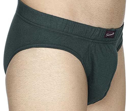 Image of Semantic Men's Solid Cotton Brief Underwear - Pack of 3