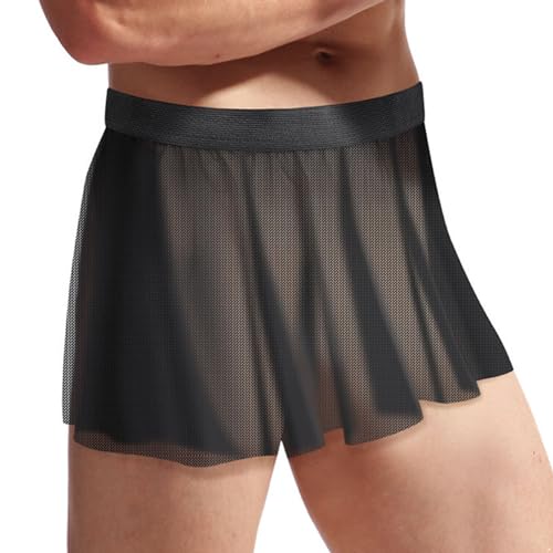 Sissy Men's Crossdresser Lingerie Skirts Sheer Lace Flared Pleated Micro Mini Skirt2
