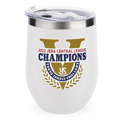 ワインタンブラー 東京ヤクルトスワローズ 野球応援 卵殻カップ タンブラー 350ml U字型 コーヒーカップ 蓋付き ステンレス製 魔法瓶 保冷 保温 水筒 直飲み 応援グッズ プレゼント