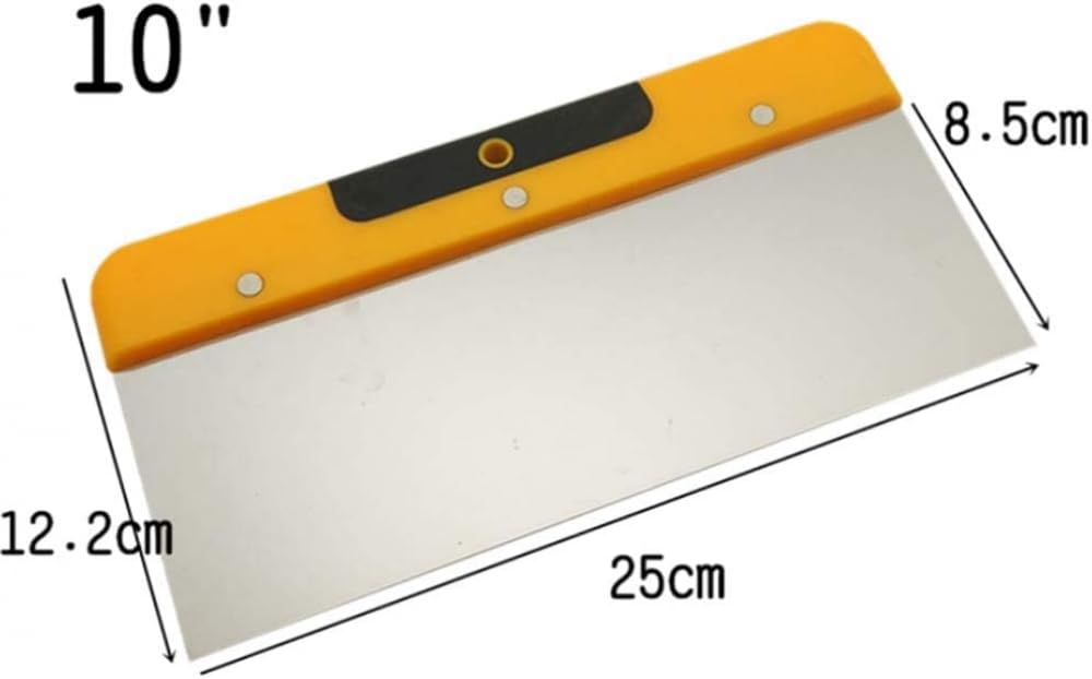Spatule Enduit,4 pcs Spatule de Peintre Multifonction en Acier Inoxydable-Grattoir Multifonction avec Plaque de Frappe - Grattoir à Peinture avec Poignée Antidérapante