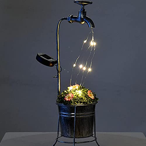 Robinet extérieur pot de fleur lumière pour éclairer une terrasse sombre - 3