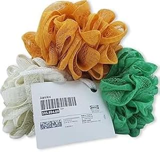 Ikeaa ÅBYÅN multicolour Body puff, Pack of 3