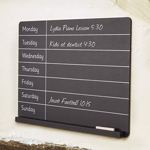 Dibor - French Style Accessories For The Home Día de la Madre Siete días de la Semana recordatorio de Notas con Pizarra 40 cm