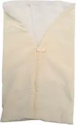 Saco de Dormir Infantil com Zíper Porta Bebê para Saída Maternidade Material Sherpa, Aconchegante para Recém-Nascido (Palha)