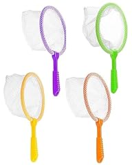 LEEQBCR 4 PCS Rete da Pesca All'Aperto, Reti da Pesca in Plastica per Bambini, Strumento per l'Apprendimento Precoce Reti per Catturare Insetti, per la Cattura di Piccoli pesci e gamberetti