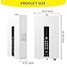 Tankless Water Heater Propane,Instant Hot Propane Gas Water Heater,Indoor 3.18 GPM,Constant Propane Water Heater with Fahrenheit Digital Display,Multi-Protection (White)
