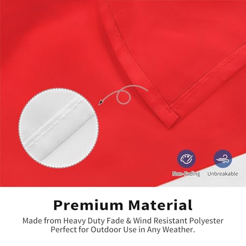Drapeau norvégien double face en polyester de haute qualité résistant pour mât extérieur