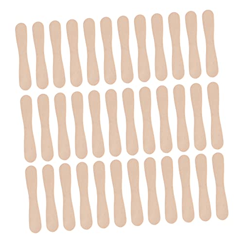 OFFSCH 50pcs Wooden Dessert Spoons Natural Wood Taster Spoons for Ice Cream and Sample Tasting Alternative Smooth and Strong Design