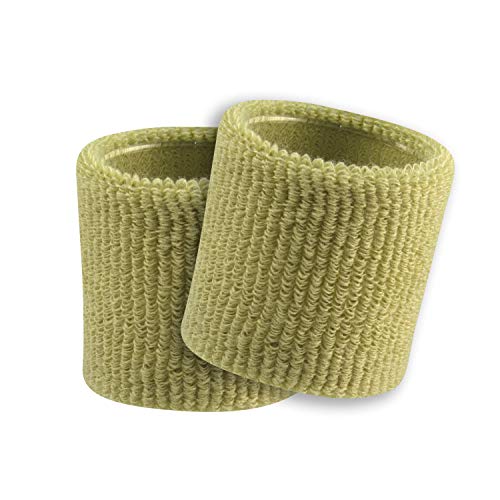Brazalete deportivo absorbente de rizo suave dorado TCK