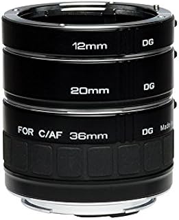 Kenko Auto Extension Tube Set DG 12mm, 20mm, and 36mm Tubes for Nikon AF Digital and Film Cameras - AEXRUBEDGN