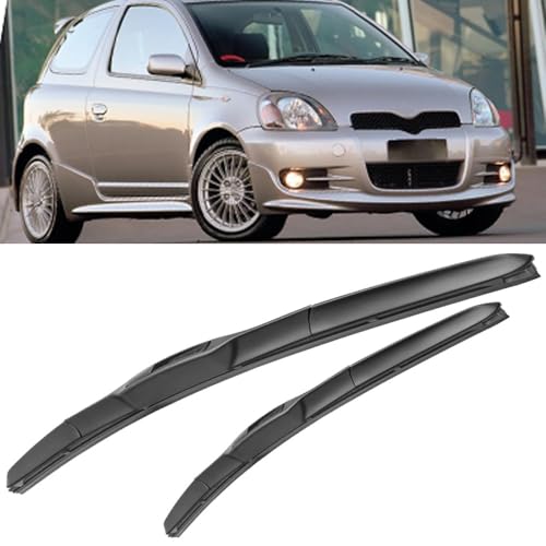 2 Pièces Balais D'essuie-Glace Pour Toyota Echo 2000-2005 22+14, Essuie Glaces Nettoyer les vitres durable Auto Pare-brise Accessoires