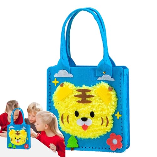 Poupangke Sac de voyage - Sac à provisions fait main | Kit créatif, sac Tnt pour l'école maternelle Voyage Shopping