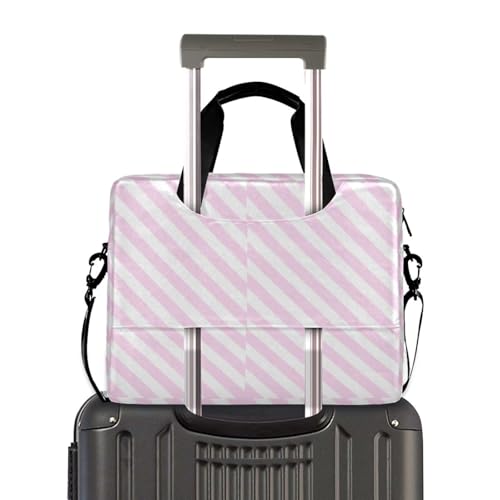 Maletín para portátil 15.6 pulg rosa con asa y correa miniatura 4