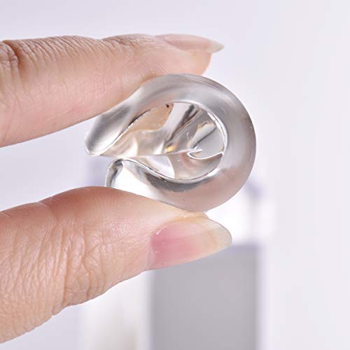 Shopants 3Pcs Xl French Tip Nail Stamper Kit Clear Transparent Soft Stamper And Scraper Set Silicone Nail Art Printer Manicure Tool With Lids #TOP5