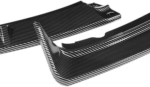 3 Pieces Front Bumper Lip Spoiler Splitter Side Body Kit Trim Protection Compatible with 2012-2014 Ford Focus ST Hatchback, 2013 (Painted Carbon Style)