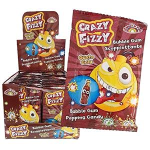 1 boîte Crazy Fizzy goûts différents 7 g de 50 pièces (COLA)