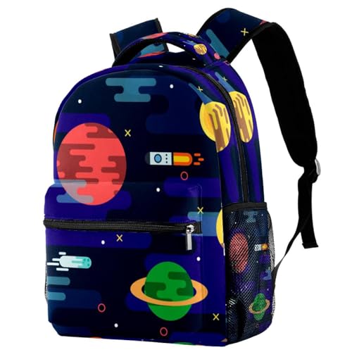 Sac à dos pour ordinateur portable et voyage au motif de voiture colorée pour école et trajets