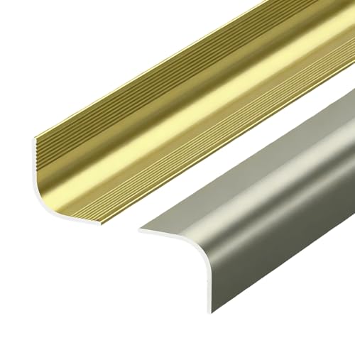 Image of Aluminum Curved Corner Tile Trim For Inside/Outside Corners, Right-Angle Impact-Resistant Wall Corner Protector(Silver,30mm)