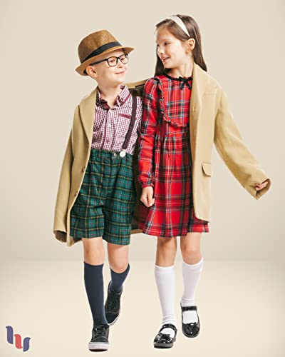 Hugh Ugoli Knee High Socks For Kids Girls Boys & Toddlers, Solid Color Long School Uniform Socks, Soft Breathable & Comfortable Bamboo Socks 3-14 Years Old | 3 Pairs | Black | 9-11 Years #TOP4