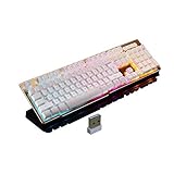 Deiog Wireless Keyboards Rechargeable RGB Gaming Keyboards Suspended Key 12 Multimedia Keys Cap...