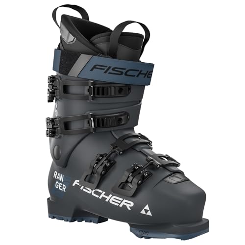 Fischer Ranger HV 110 - Botas de esquí alpino para hombre, duraderas, cómodas, de apoyo, seguras, fáciles de entrar, para deportes de invierno, con suela GripWalk, granito, 28.5