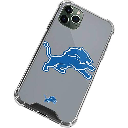 Skinit Clear Phone Case Compatible with iPhone 12 Pro Max - Officially Licensed NFL Detroit Lions Large Logo Design