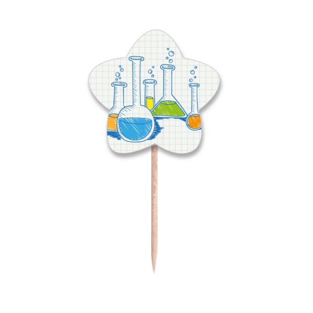 Cure-dents drapeaux et tubes à essai pour personnaliser facilement vos muffins de fête