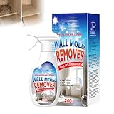 Wall Mold Remover Spray, Potente Spray Antimuffa per Pareti, Piastrelle e Superfici, ad Azione Rapida, Smacchiatore Multisuperficie Bagno, Cucina, Piastrelle, Legno, Tessuto (1 Bottiglia)