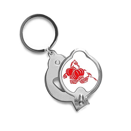 Coupe-ongles lanterne chinoise lotus rouge trimmer manucure pour la coupe précise des ongles