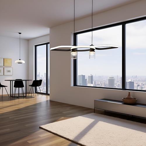 Image of Lyse Decor Chandelier, Jhumar Light for Hall Ceiling, Jhoomer for Living Room, Hanging Pendant Lamp for Bedroom, Dining Room (CH23 BK)