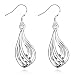 NYKKOLA Classic Fashion Hot Sale Jewelry 925 Solid Silver Teardrop Hook Earrings