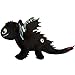 Imagen de HTTYD Plush Dragon Desdentado Toothless Furia Nocturna Negro Furia 40cm Brilla en la Oscuridad
