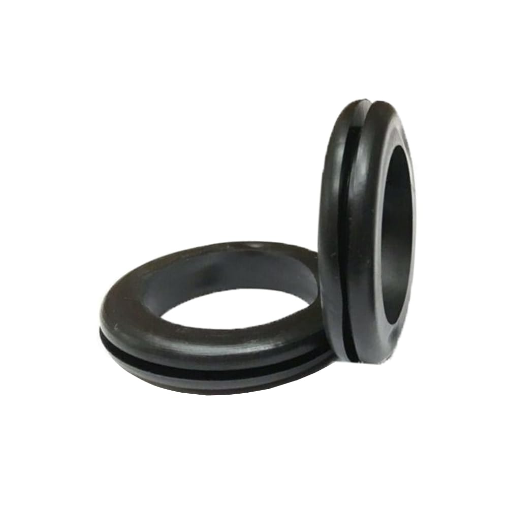 KafTon Open Rubber Wiring Grommets Black Back Box Cable Wiring Grommets 6mm to 50mm (100, 16mm) - Image 3