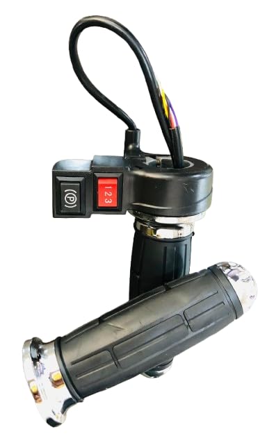 123+P Throttle. Accelerator/Race for Electric vehicle Electric bike Electric Scooter Electric Rikshaw with parking button 36v 48v 60v 72v-image-25
