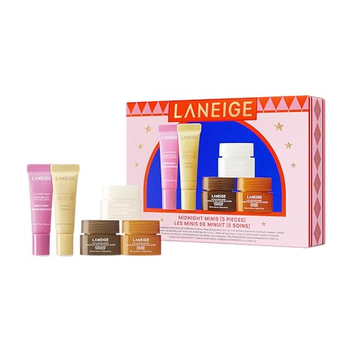 Laneige Skincare & Lip Care Holiday Gift Sets – Lip Mask, Water Bank, Lip Glowy Balm – Beauty Essentials for Gifting & Self-Care