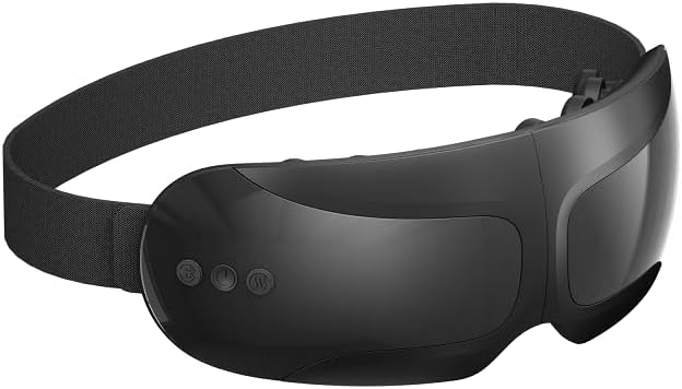 Masajeador de ojos Migrañas Masajeador de ojos con calor y vibración Masajeador de ojos calentado Masaje Máscara de ojos Masajeador de senos