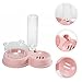 POPETPOP Automatic Pet Water and Food Dispenser Bowl Capacity Dual Compartment Design for Cats and Dogs Easy to Safe Feeding for Pets