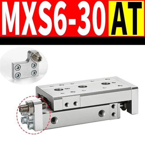Cilindro neumático MXS6 de alta rigidez con mesa deslizante de aire integrada 3