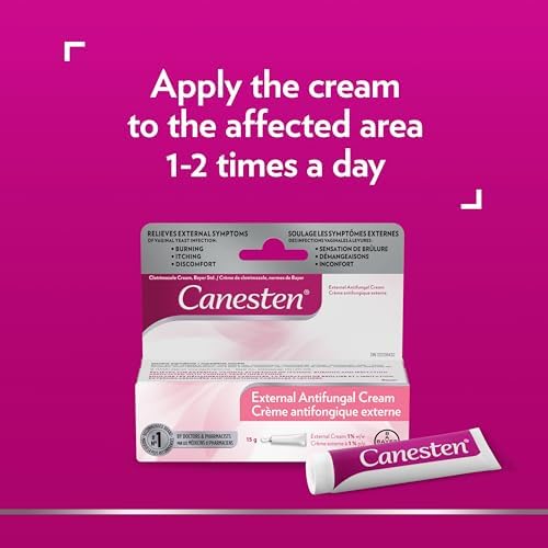 Canesten® External Antifungal Cream for Yeast Infection, Relief from Itching and Burning, 15g - 5