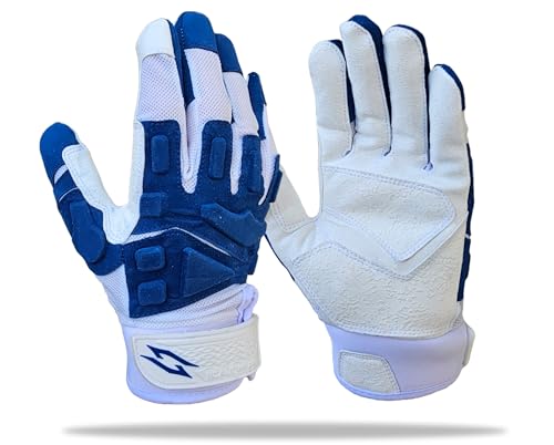 Stealth Padded Football Lineman Gloves – White, Battle College Lineman, Be a Villain Not a Joker with Padded Stealth Football Gloves with Padded Protection, Youth, Kids, Men, Boys, Small to XXL Sizes