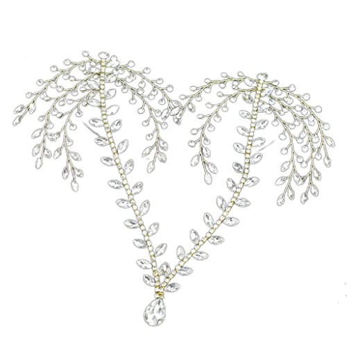 Diadema de frente para novia con cristales un regalo de boda