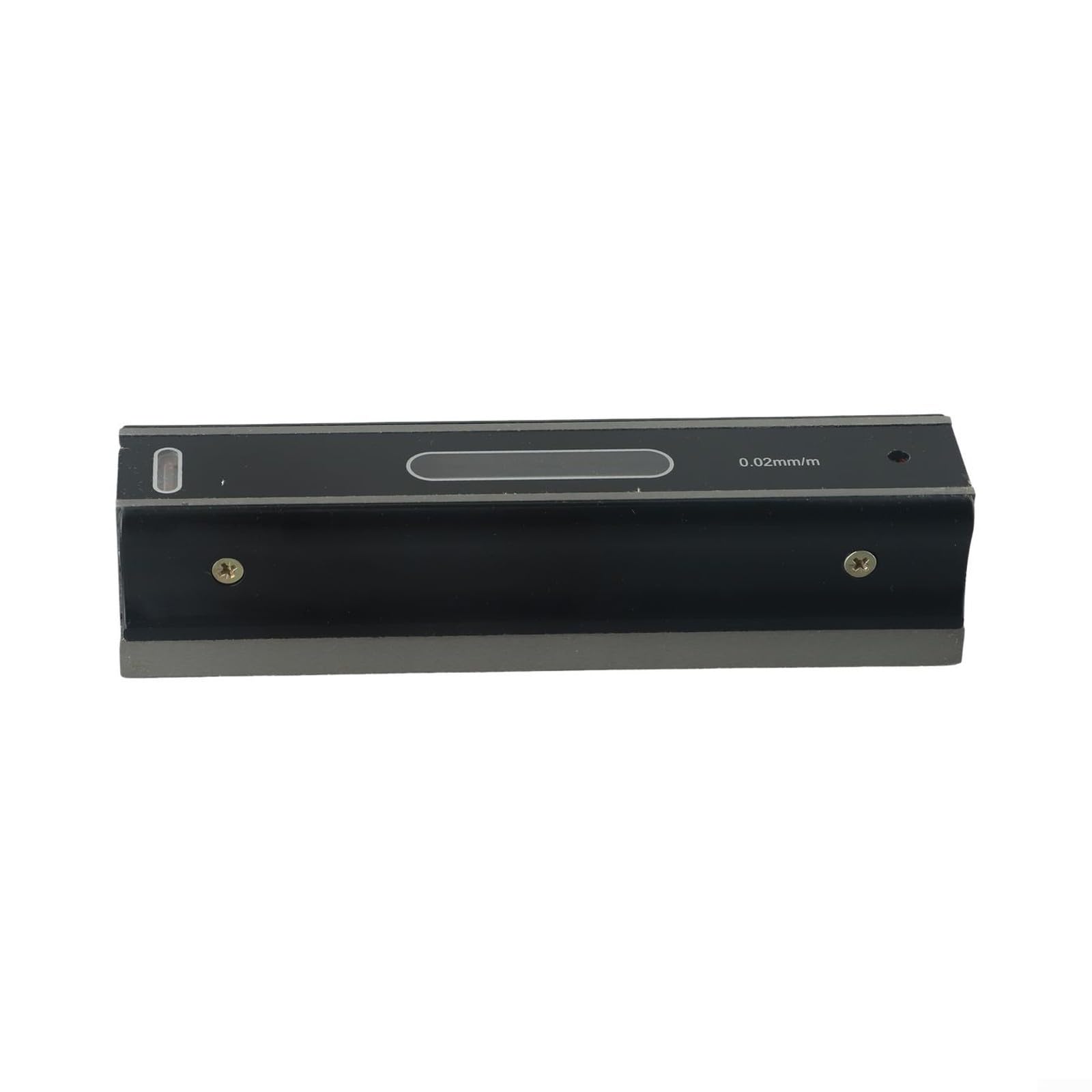 Acero industrial para nivel con base de ranura en V, medidor de sensibilidad de 0.02 mm para nivel de maquinista y herramienta de instalación de máquina (200 mm)