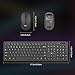 Wireless Keyboard and Mouse Combo - Rii Standard Office for Windows/Android TV Box/Raspberry Pi/PC/Laptop/PS3/4 (1PACK)
