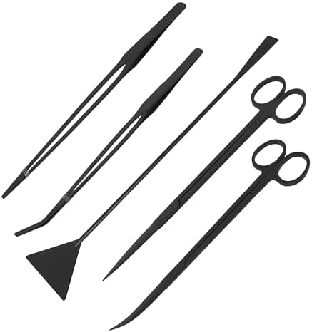 Mandala Crafts Black Stainless Steel Aquascaping Tools Kit – Aqua...