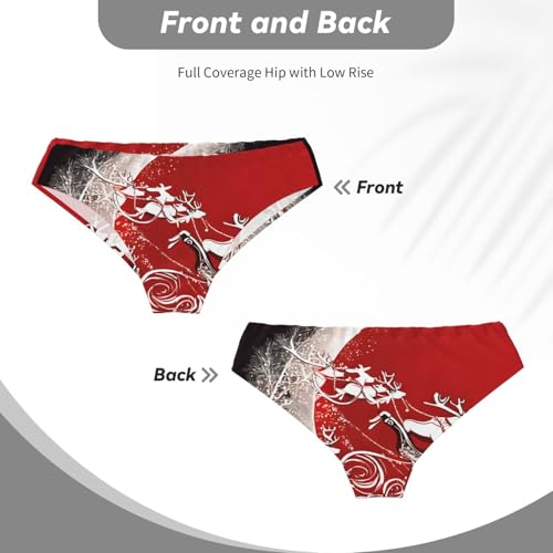 (Christmas Magic Print) Men's Triangle Briefs, Soft Sexy Comfortable Breathable Underwear for Men-4