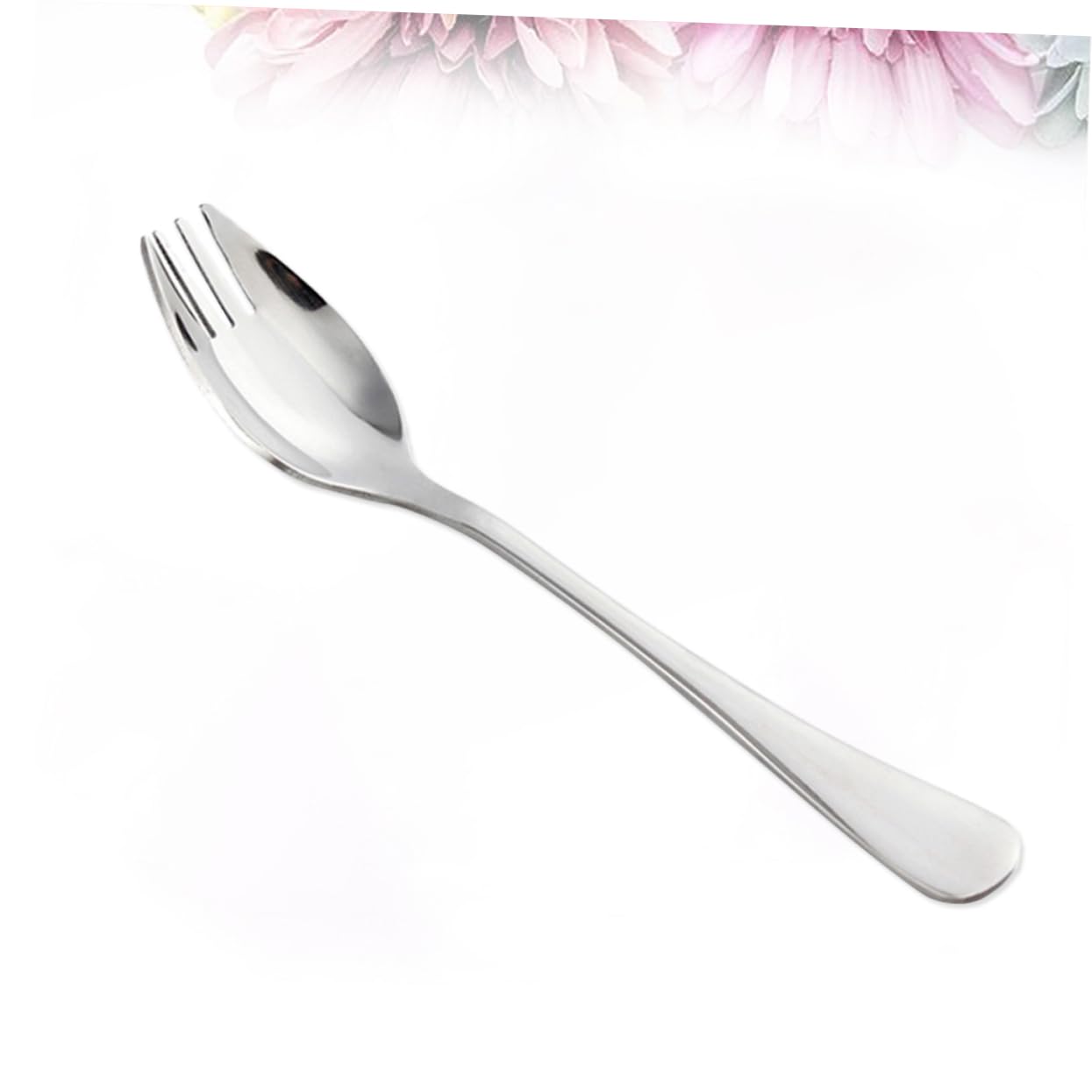 Housoutil 6pcs Stainless Steel Picnic Sporks Fork and Spoon for Outdoor Use for Camping Salad and Instant Noodles Dishwasher Safe Convenient Design