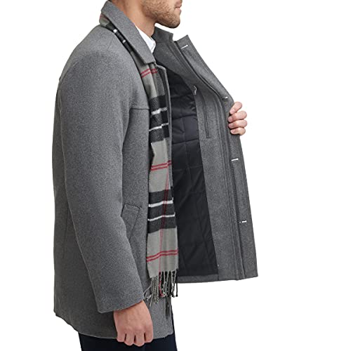 Image of Dockers Men's Weston Wool Blend Coat With Scarf (Regular and Big & Tall)