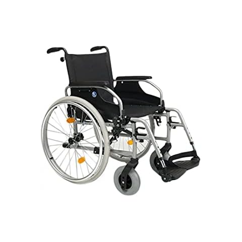 FabaCare Rollstuhl D200, Leichtgewichtrollstuhl Faltrollstuhl, vieles Einstellbar, faltbar, Premium Transportrollstuhl, Sitzbreite 44 cm Cover